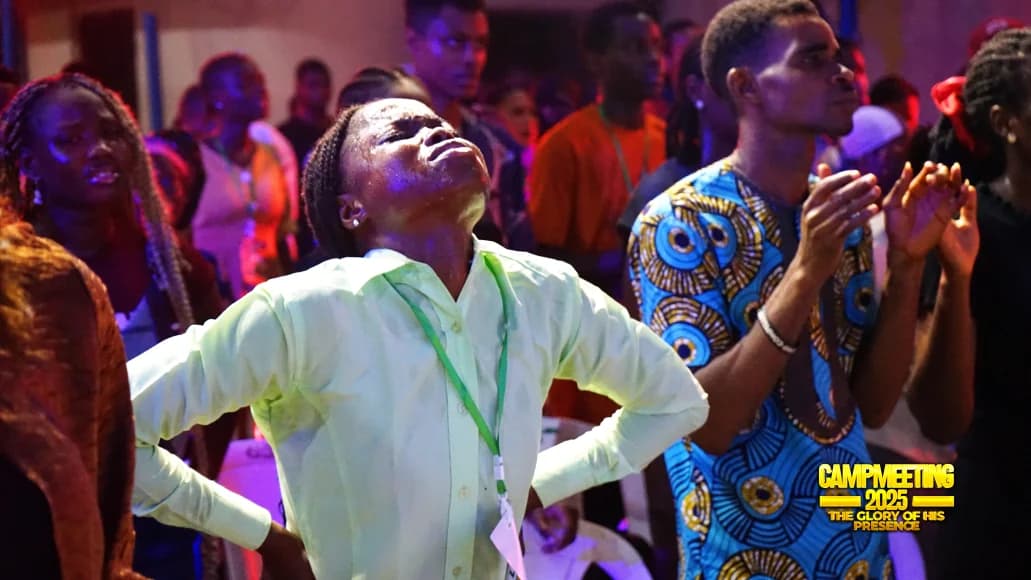A worshipper lost in praise